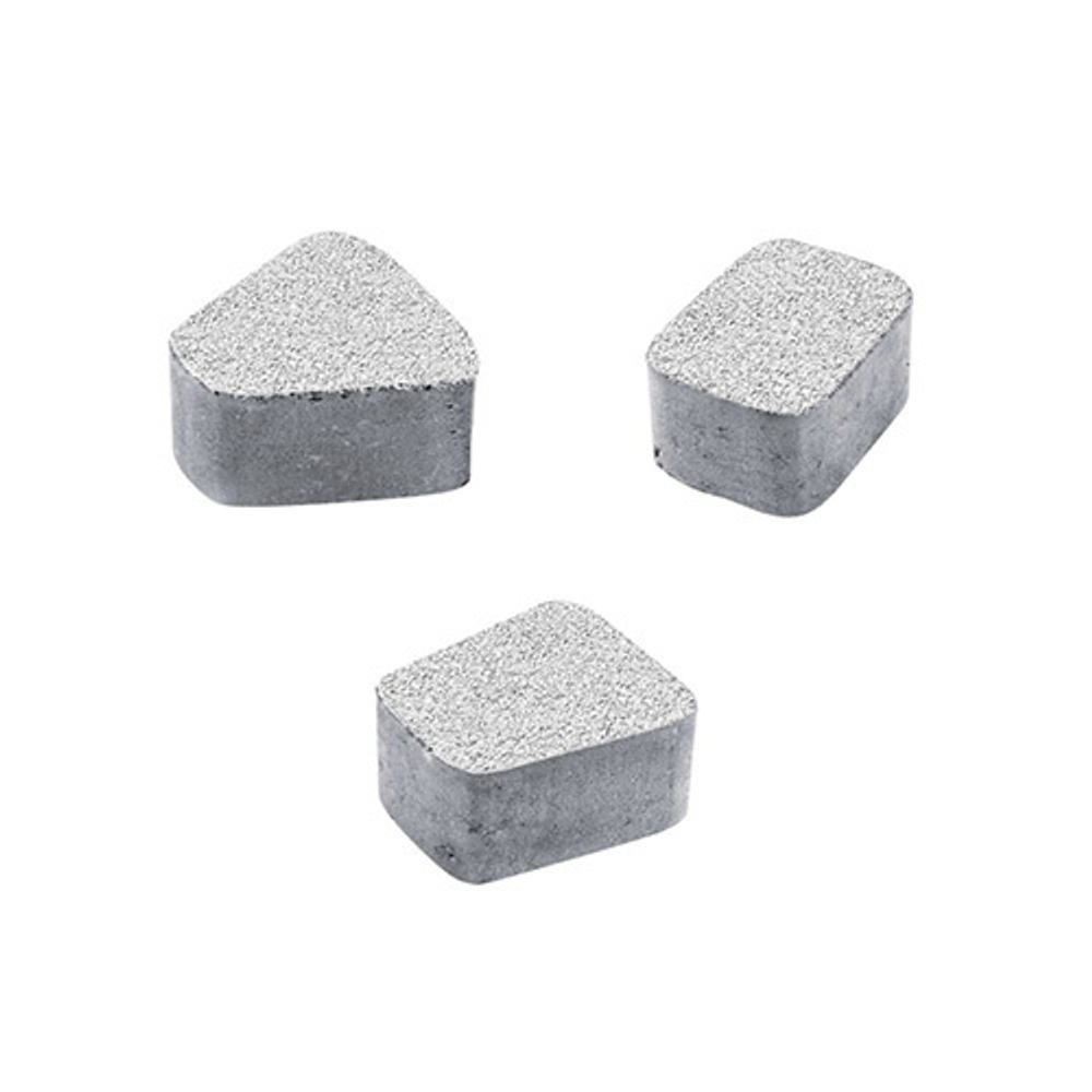 Тротуарная плитка КЛАССИКО (круг) - Гранит Белый, комплект из 3 видов плит