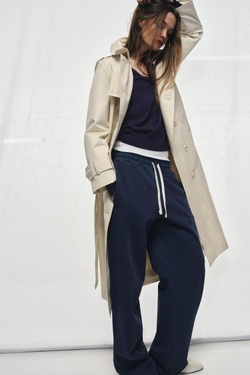 ZARA ДЛИННЫЙ С ПОЯСОМ — ZW COLLECTION, СВЕТЛО-БЕЖЕВЫЙ