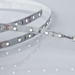 ULS-M11-2835-60LED-m-8mm-IP20-DC12V-4.8W-m-5M-6500K PROFI Гибкая светодиодная лента на самоклеящейся основе. Катушка 5м. в герметичной упаковке. Дневной свет 6500K. ТМ Uniel.