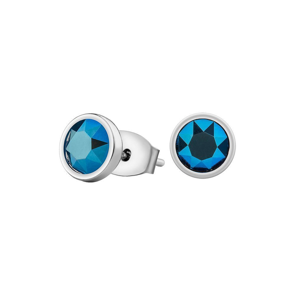 Серьги-пусеты Fiore Luna Crystal Metallic Blue SWE298 CMB S