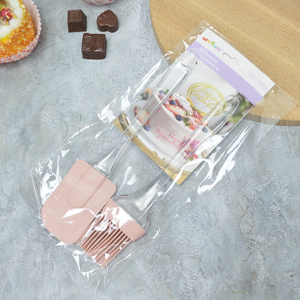 Набор кухонных принадлежностей силиконовый: лопатка+кисточка, 23*5см