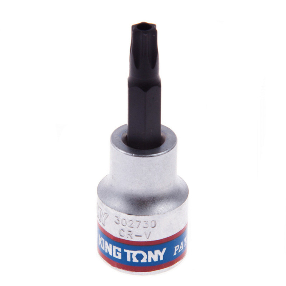 KING TONY (302730) Насадка (бита) торцевая 3/8", L = 50 мм, TORX с отверстием, T30