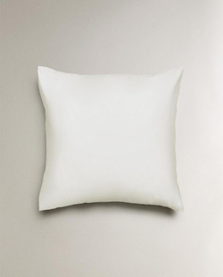 ZARA HOME НАВОЛОЧКА ИЗ ПЕРКАЛЯ (500 НИТЕЙ), БЕЛЫЙ