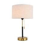 8358/1T CLASSI медь/черный/белый, металл/текстиль Настольная лампа E27 60W 220V IRISA