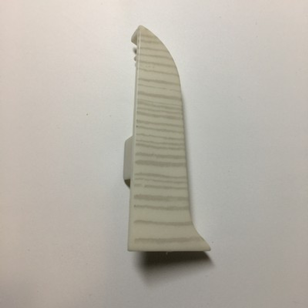 Заглушка левая к плинтусу "LIDER-62" 330 Сосна белая