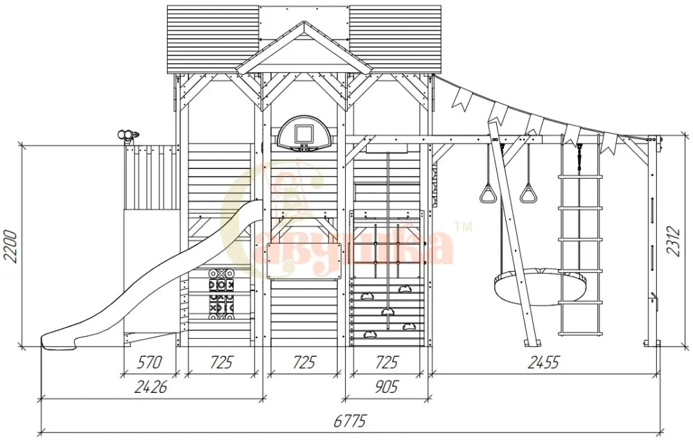 Детский игровой домик Савушка PlayHouse-5