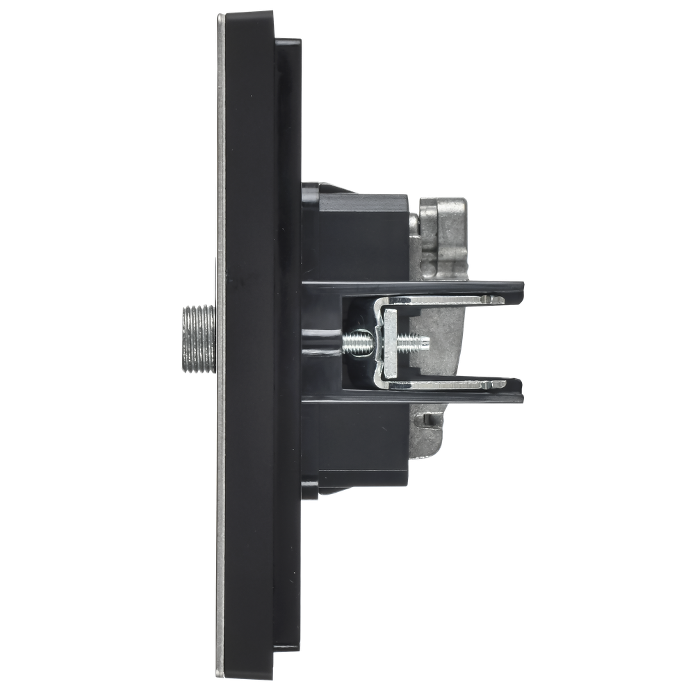FORTE&PIANO Розетка двойная TV+SAT FP738M металл никель IEK