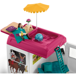 Schleich Horse Club - Автомобиль для транспортировки лошадей + аксессуары 42619