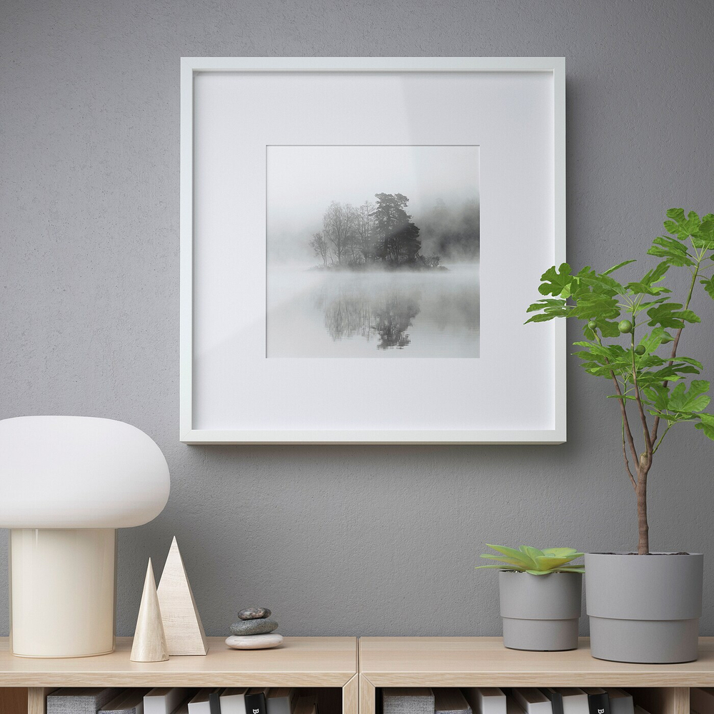 IKEA SANNAHED  (ИКЕА САННАХЕД)  -  Рамка, белая, 50x50 см