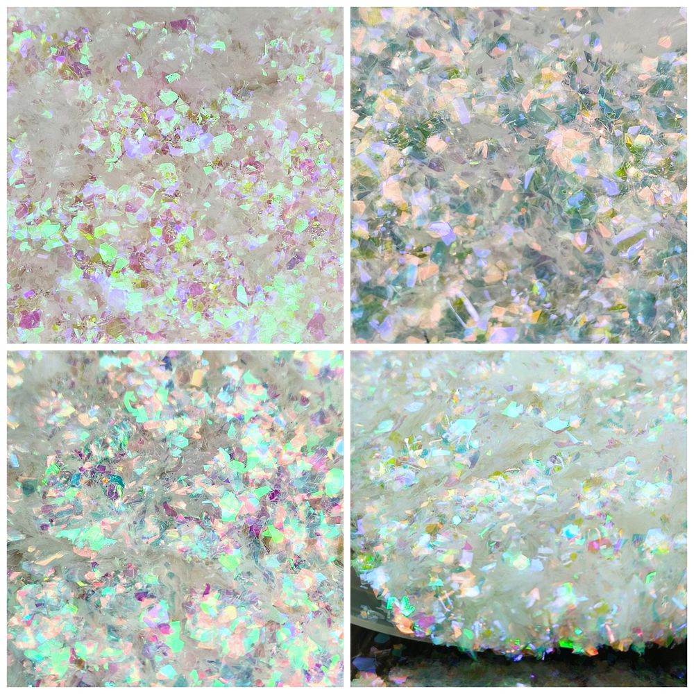 Набор Хлопья - слюда хамелеоны прозрачные - для литья изделий и творчества