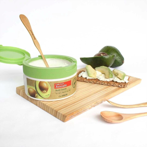 The Saem Care Plus Avocado Body Cream питательный крем для тела с экстрактом авокадо