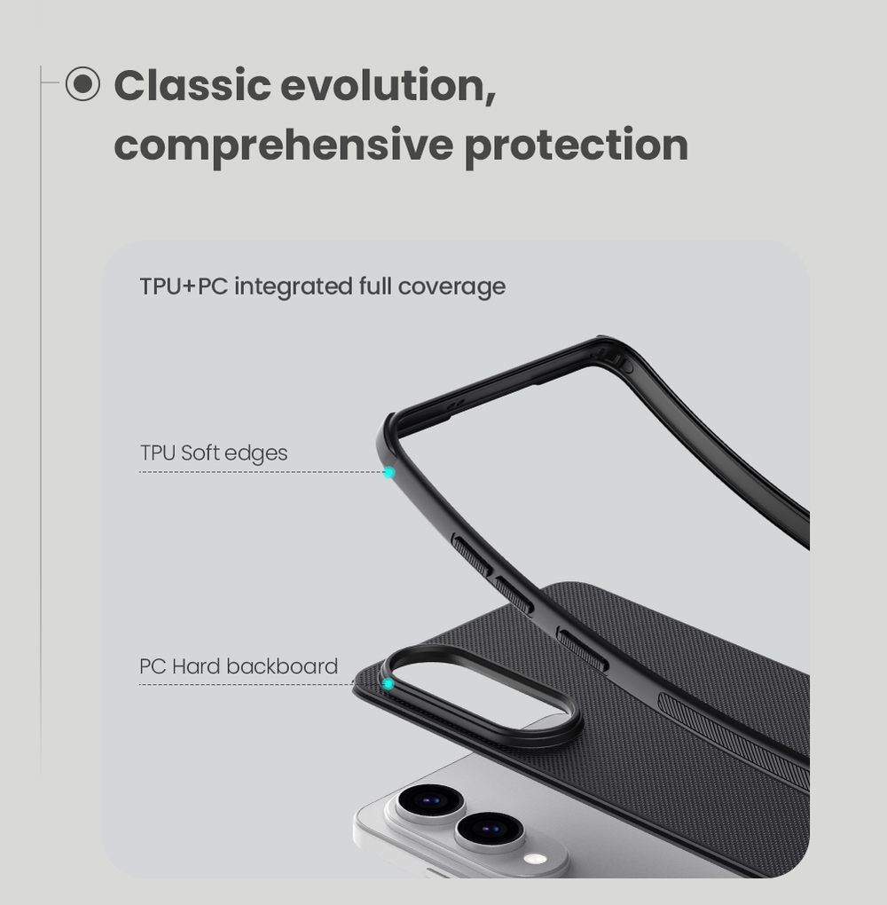 Чехол от Nillkin c поддержкой MagSafe для Samsung Galaxy S25 Edge, серия Super Frosted Shield Pro Magnetic Case