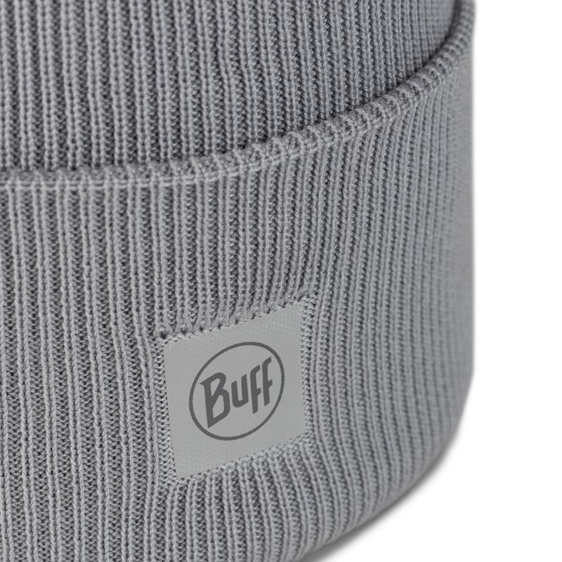 Шапка Buff Crossknit Hat Solid Light Grey Фото 4