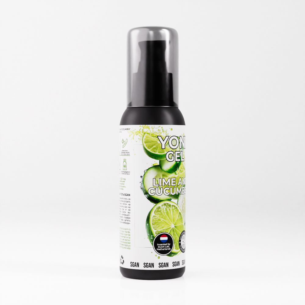 Лубрикант для орального секса SGAN YONI GEL со вкусом лайма и огурца, 100 мл