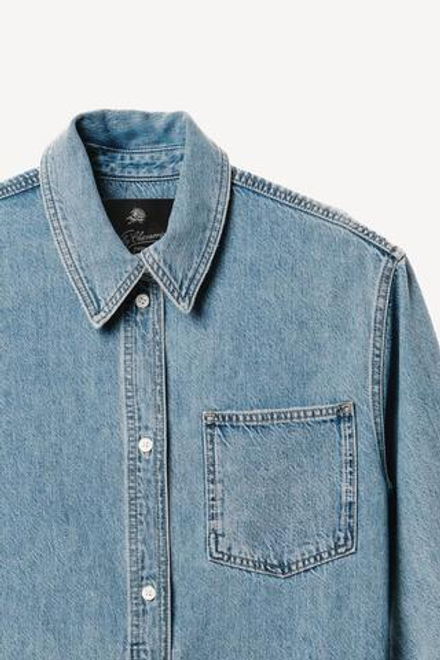 ZARA X WILLY CHAVARRIA ДЖИНСОВОЕ ПЛАТЬЕ, СВЕТЛО-ГОЛУБОЙ