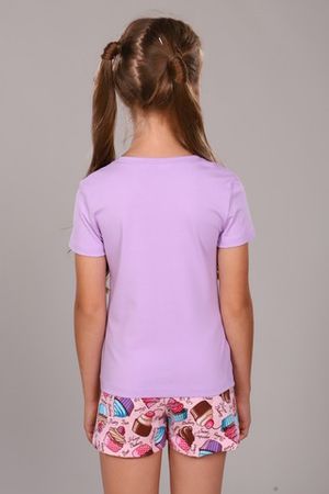 Пижама с шортами для девочки ПД-009-027