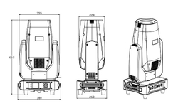 S400-1 400W LED CMY SPOT Moving Head