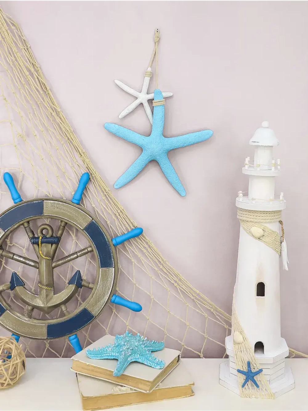 Декор для дома на стену "Штурвал" 43 см