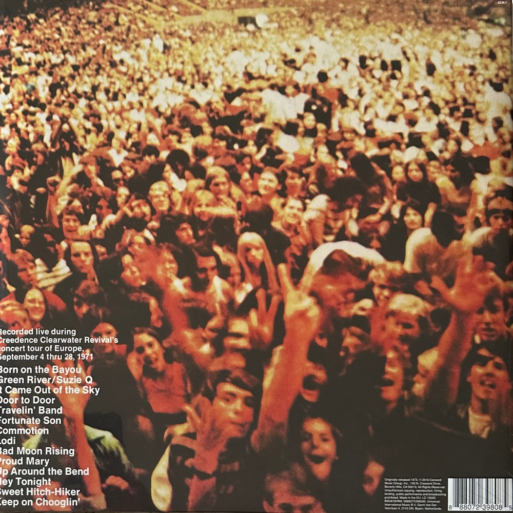 Creedence Clearwater Revival - Live In Europe 2LP (Европа 2016г.)