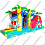 Надувной батут "Джунгли" 8*3*3 м