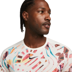 Мужская теннисная футболка Nike Court Dri-Fit Slam Tennis Top - coconut milk/black