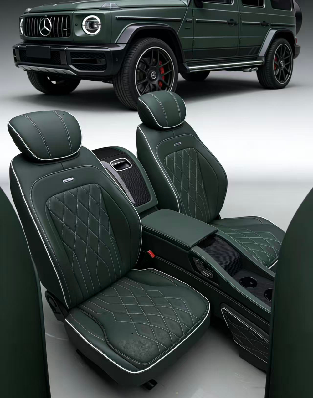 Капитансккие сиденья заднего ряда для Mercedes Benz G class W465 W464 W463(A) G63 G450 G500 G550 G580 G700 2025+ Гелик гелентваген кресла VIP