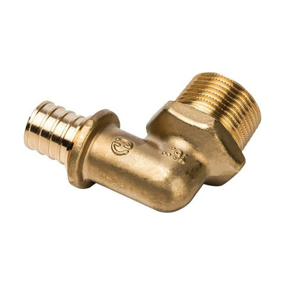 Переход на наружную резьбу угловой STOUT - 20 x 3/4" (для труб из сшитого полиэтилена)