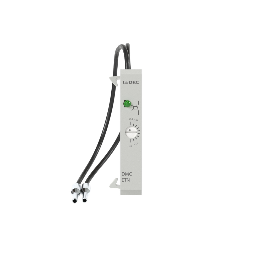 Таймер для миниконтакторов DMC и реле DCR для монтажа справа с задержкойна отключение 0.3-3с 100-240В AC/DC