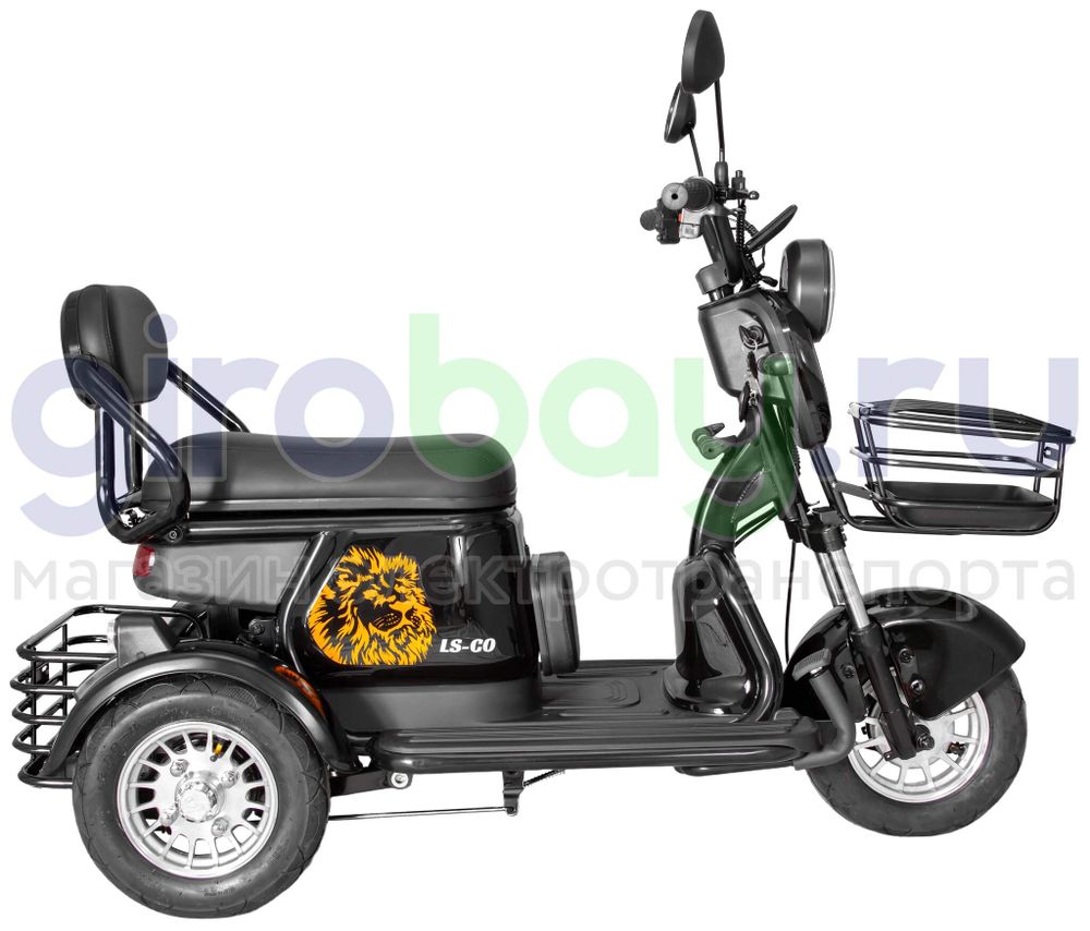 Электроскутер LS-CO A3 1000W (60V/20Ah) - Чёрный фото №8