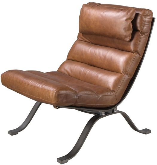 Кресло из темно-коричневой кожи модель 5161 Испания 