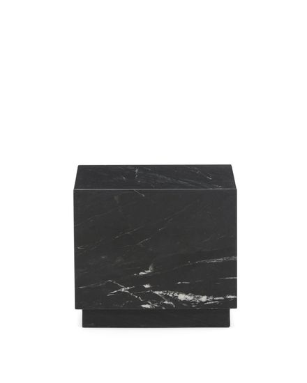 Приставной столик Sorein из черного мрамора 40 x 40 см