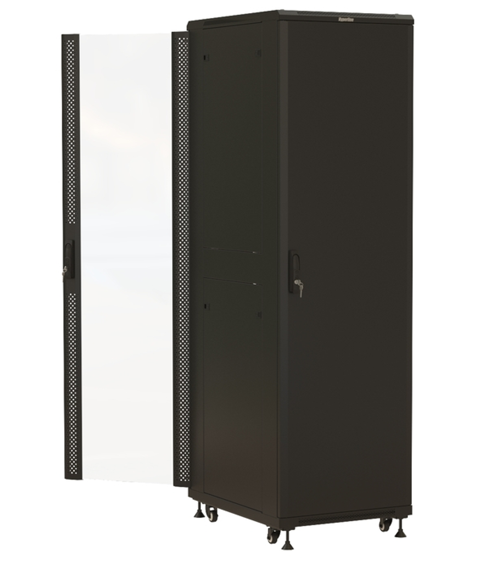 Шкаф напольный 19", 42U Hyperline TTBR-4261-AS-RAL9004
