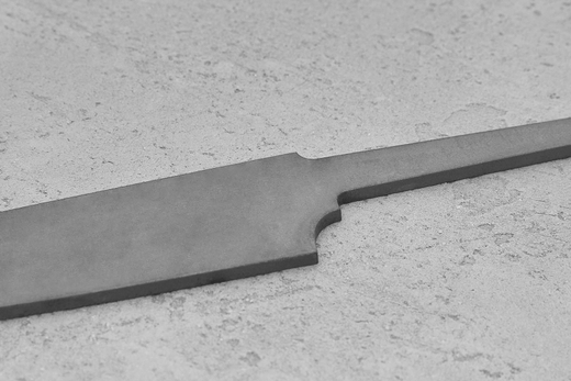 Заготовка для ножа, сталь AR-RPM9 2,9мм. Модель "Аппарель У135" с клинком 135мм, ТО 61-62HRC