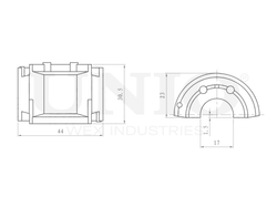Втулка переднего стабилизатора UNIO RMP-10012