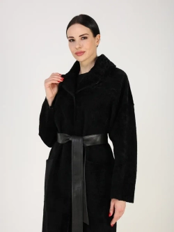 Дубленка зимняя шуба натуральная двухсторонняя оверсайз