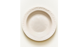 Zara Home тарелка глубокая из фаянса, цвет кремовый, 23.8 см