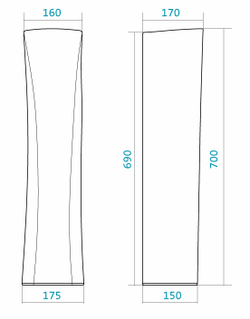 Пьедестал Santek Бриз 1.WH11.0.595 схема