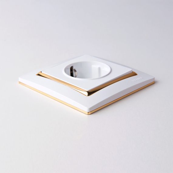 Рамка Werkel Snabb на 1 пост белый/золото W0011933 4690389160714