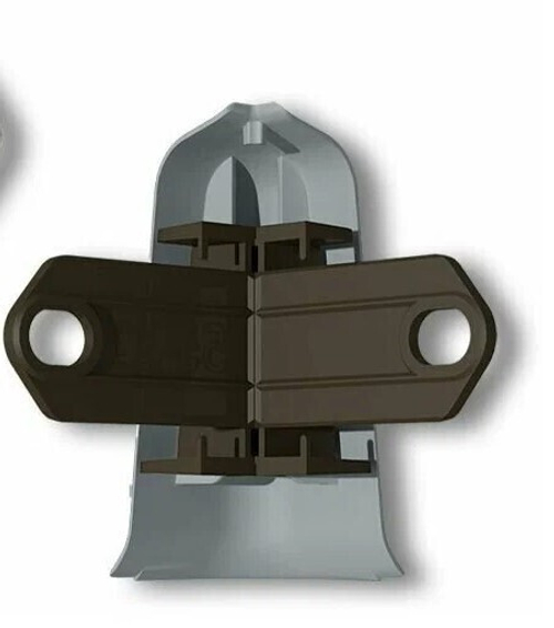 Угол наружный с крепежом для плинтуса 85мм "Деконика" 210 Дуб пепельный