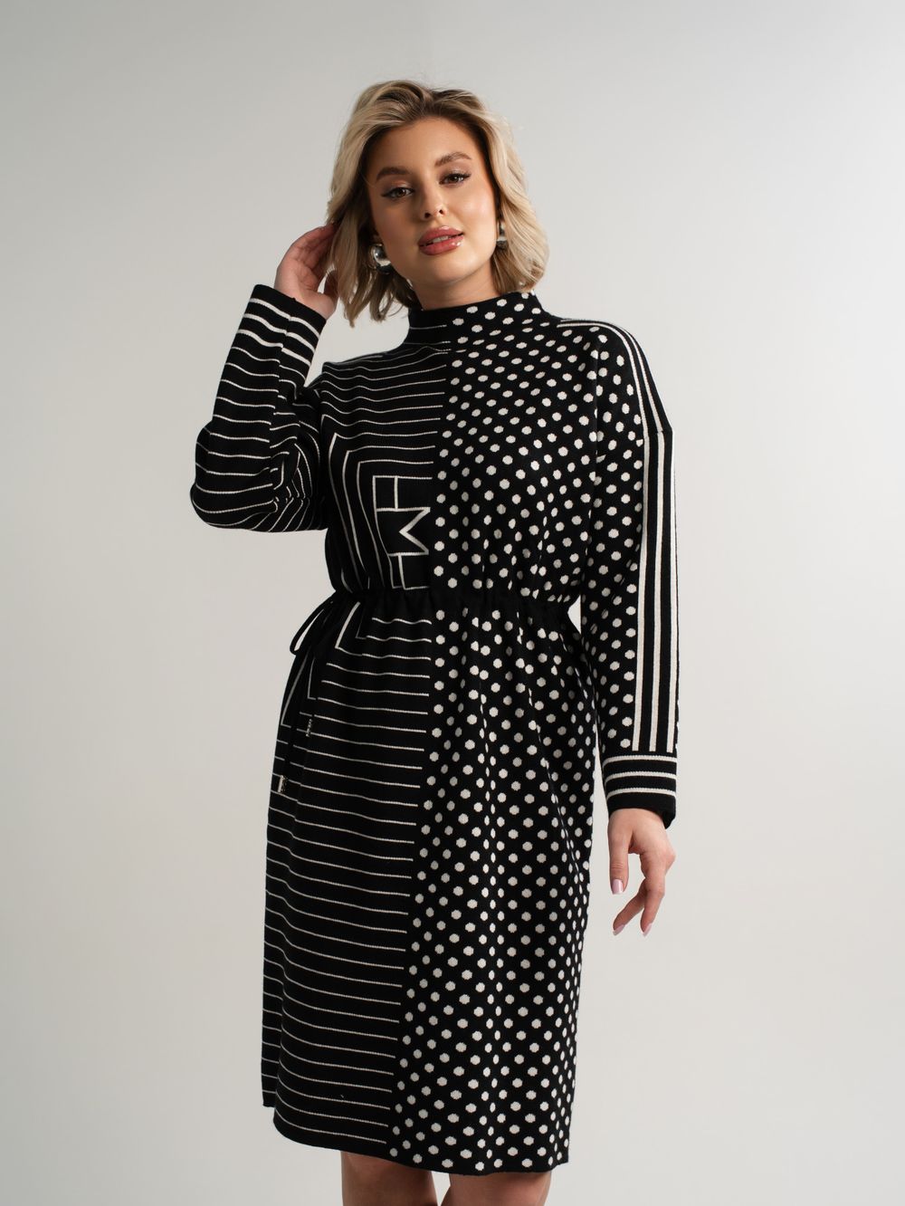 Платье Латута (черно-белое) П15105-18М LT Collection