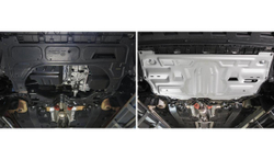 Защита картера и КПП AutoMax для Seat Ibiza IV (V - все) 2008-2015/Skoda Fabia II (V - 1.2; 1.4; 1.6) 2007-2014/Skoda Fabia RS II (V - 1.4 (180 л.с.)) 2010-2014/Skoda Rapid I (V - все) 2013-2020/Skoda Rapid II (V - 1.6) 2020-н.в./Skoda Roomster (V - все) 2006-2015/Volkswagen Polo IV рестайлинг хэтчбек (V - все) 2005-2009/Volkswagen Polo V хэтчбек (V - все) 2010-2015/Volkswagen Polo V седан (V - 1.4 (125 л.с.); 1.6 (85/90/105/110 л.с.)) 2010-2020/Volkswagen Polo VI лифтбек (V - 1.4 (125 л.с.); 1.6 (90/110 л.с.)) 2020-н.в., алюминий 2.5 мм, с крепежом, штампованная, AM333.5877.1