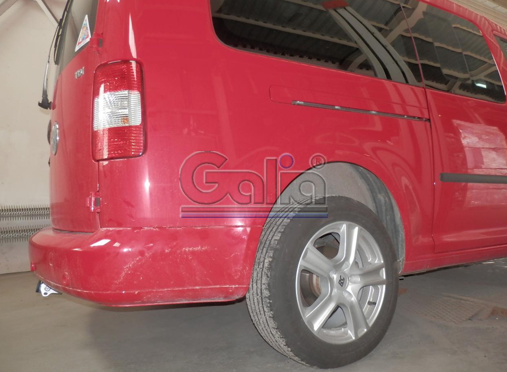 Фаркоп оцинкованный Galia V067C для Volkswagen Caddy 2004-(паспорт и сертификат в комплекте)(без электрики)
