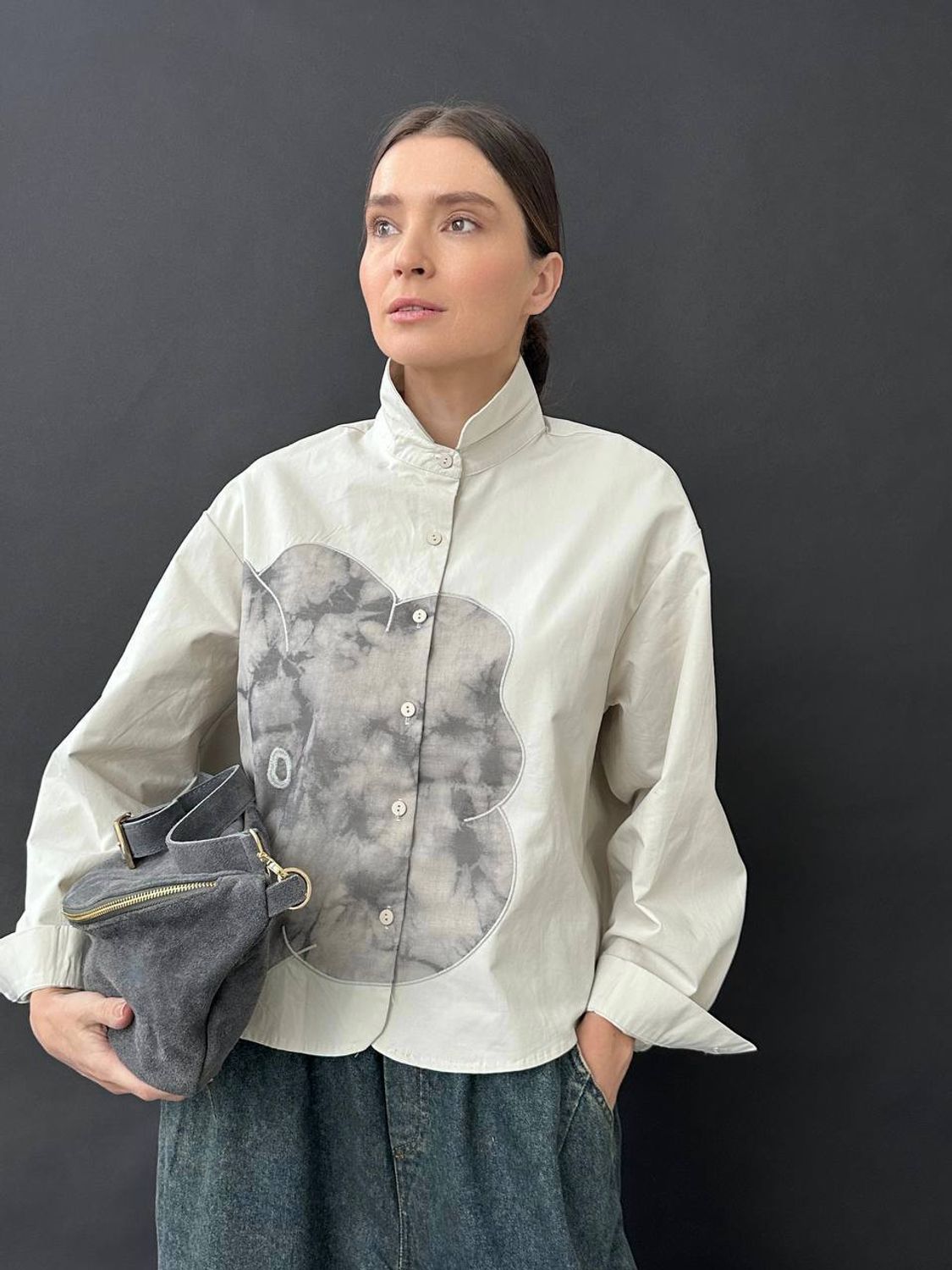 Рубашка, ballerina, 6515 (олива)