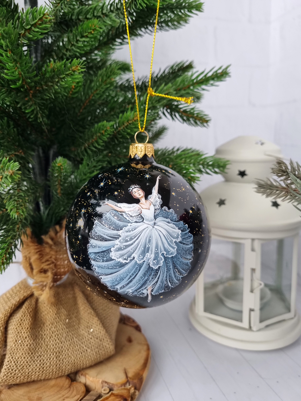 Шар стеклянный "Русский Балет", ручная роспись