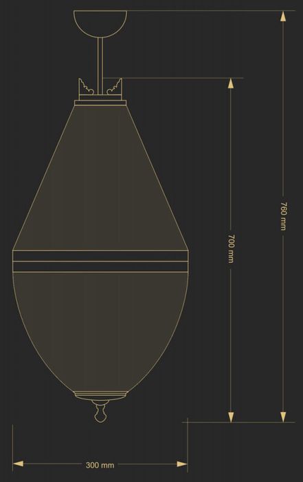 Люстра на штанге Kutek ARE-PL-8(N)300