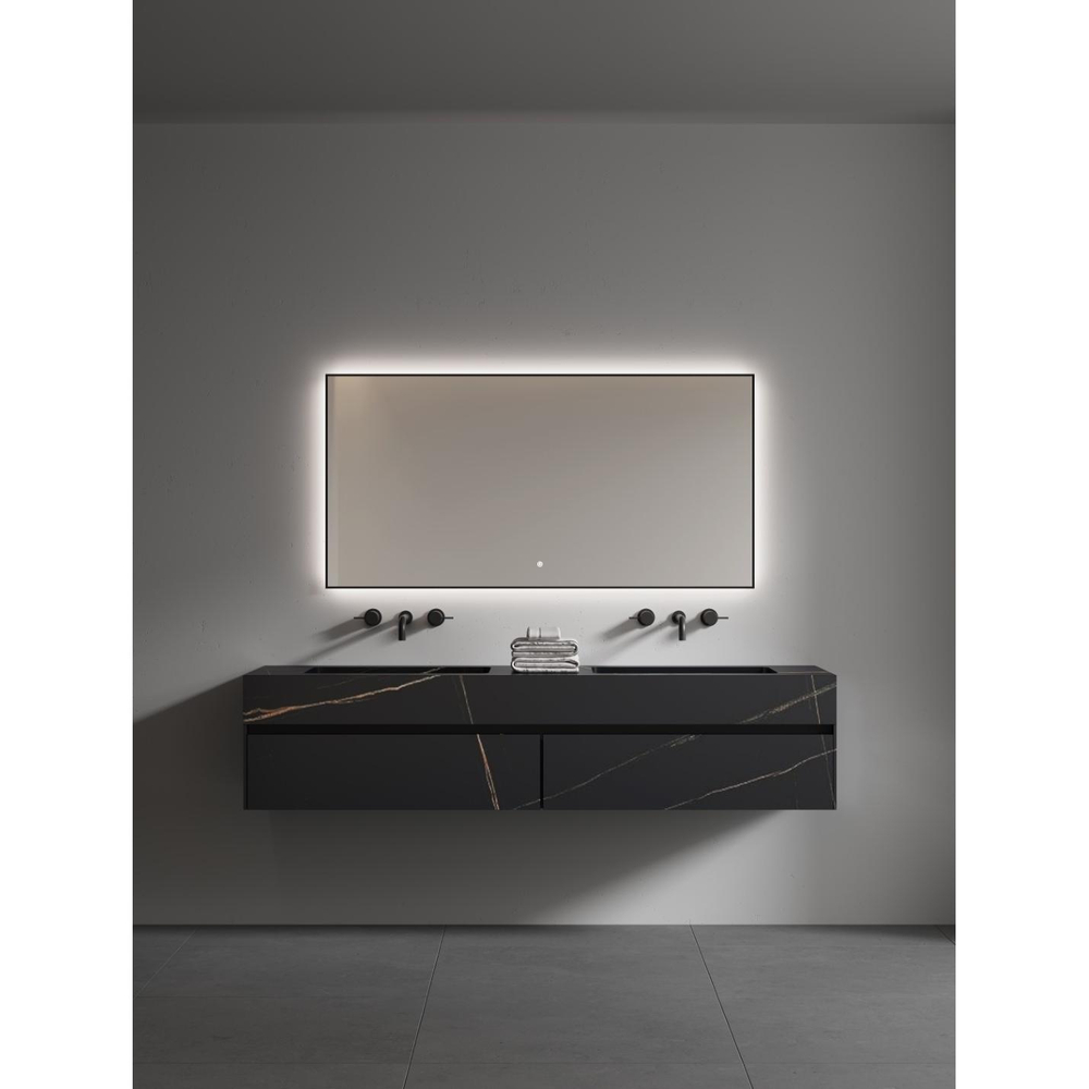 Зеркало прямоугольное Armadi Art Modern 140*70см 543-140-CR подсветка, сенсор, антизапотевание, CHROME