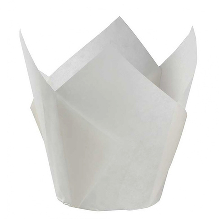 Капсулы ТЮЛЬПАН БЕЛЫЙ для капкейков 50*70мм