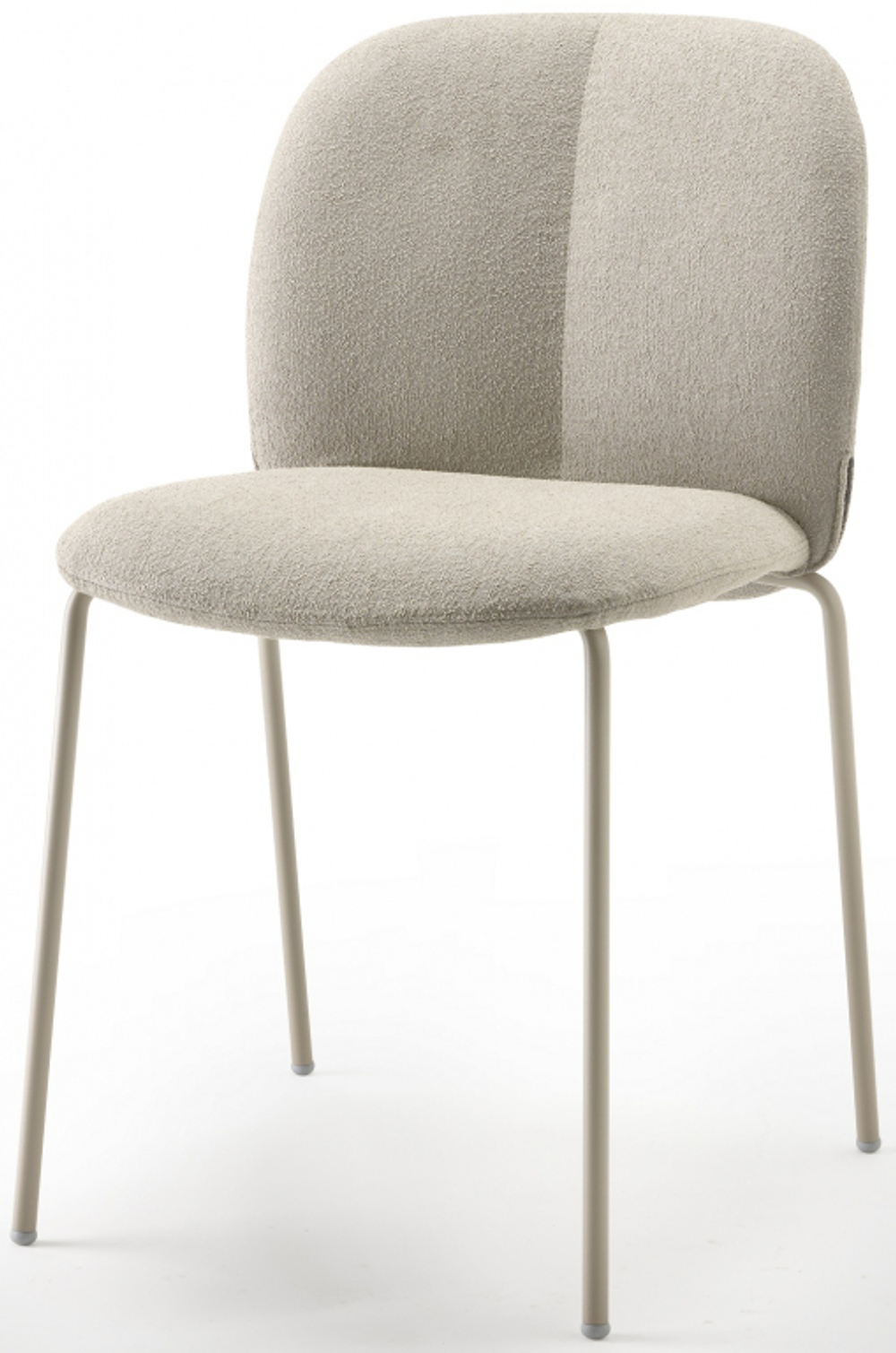 Стул с обивкой Scab Design Mentha Pop, тортора, слоновая кость