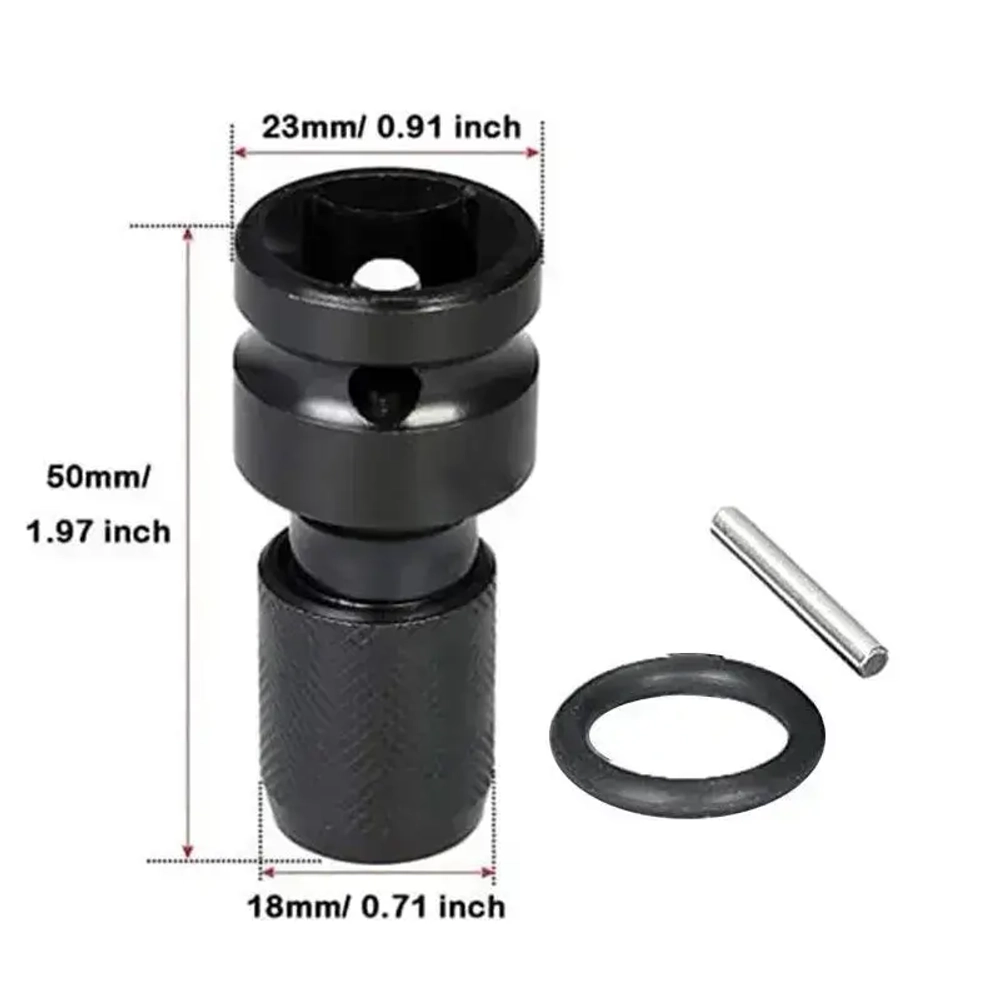 Патрон гайковерта 1/2" адаптер для бит переходник 1/4"