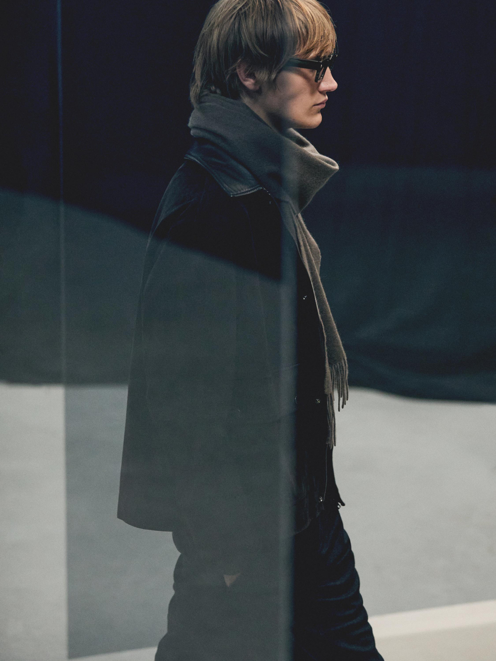 Massimo Dutti Шарф из смесовой шерсти, жженый